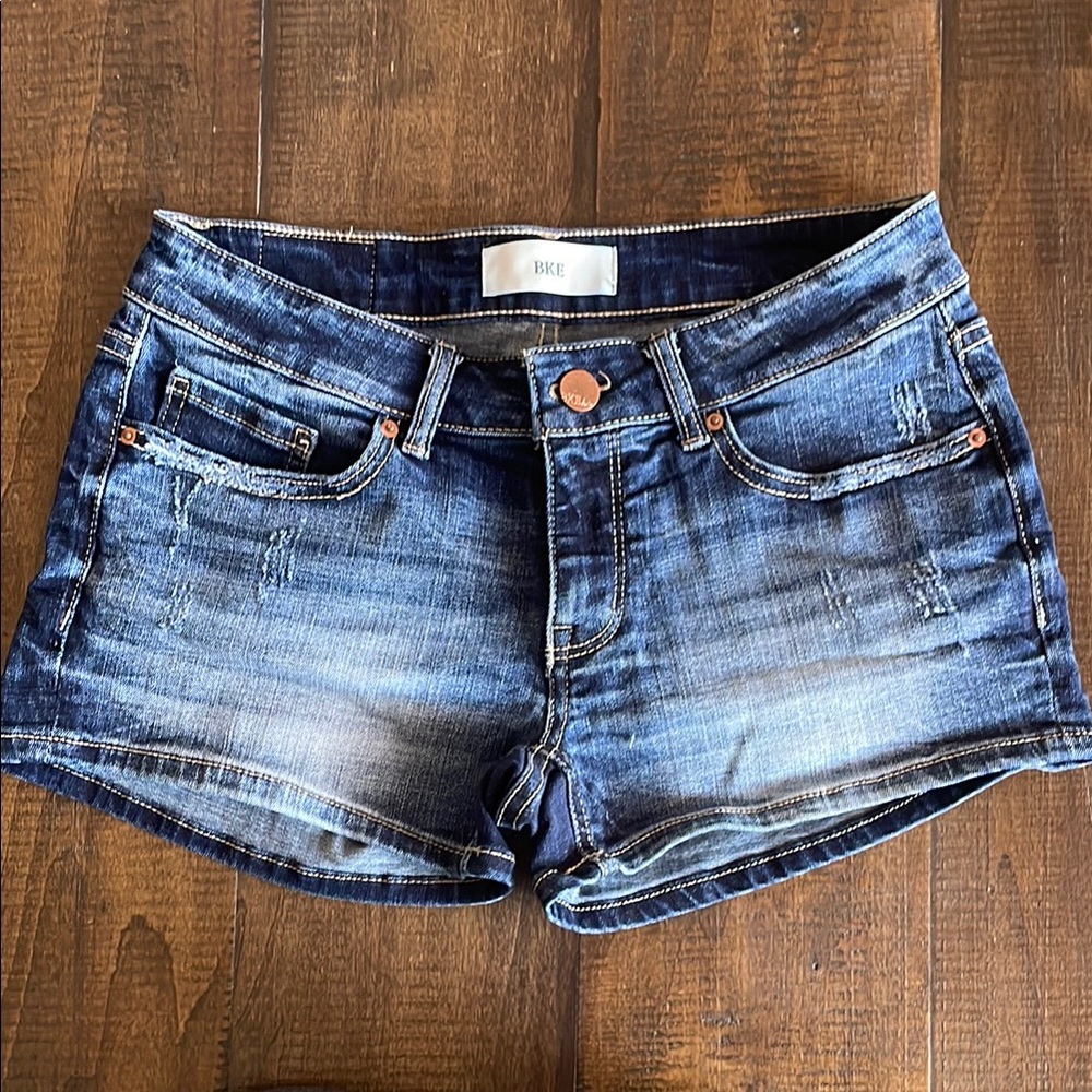 BKE Dark Blue Denim Shorts